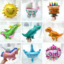 Mini aluminum balloon birthday party arrangement decoration childrens toys cheer cartoon animal shape small balloon