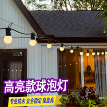 Roof lighting solar outdoor g50 garden light outdoor atmosphere small bulb indoor plug-in led bulb light belt