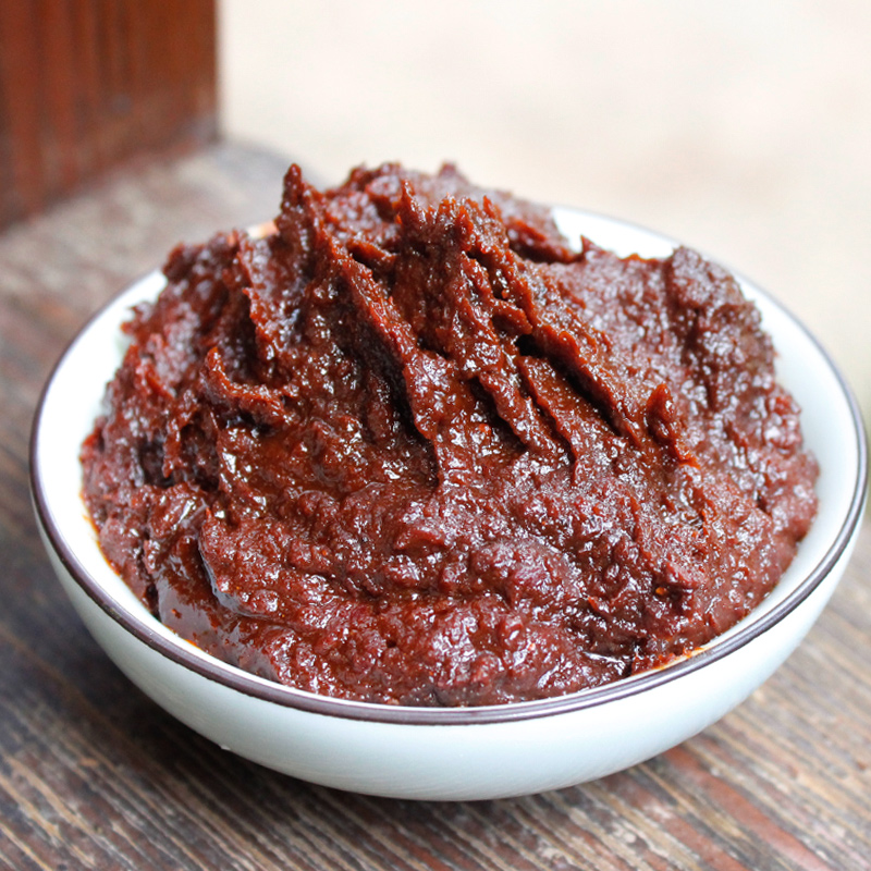 云南特产 黄豆酱 调味酱料米线帽子 万和昭通酱150gx5袋