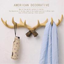 American antler decoration wall hanging coat rack creative clothing store entrance wall decoration wall key adhesive hook personality