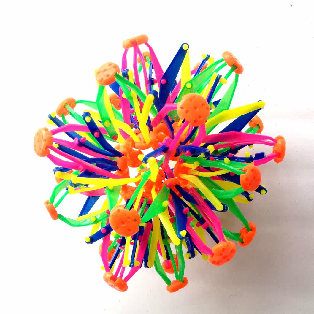 魔术开花球 变形球 儿童益智玩具 魔术伸缩球 热卖地摊货源