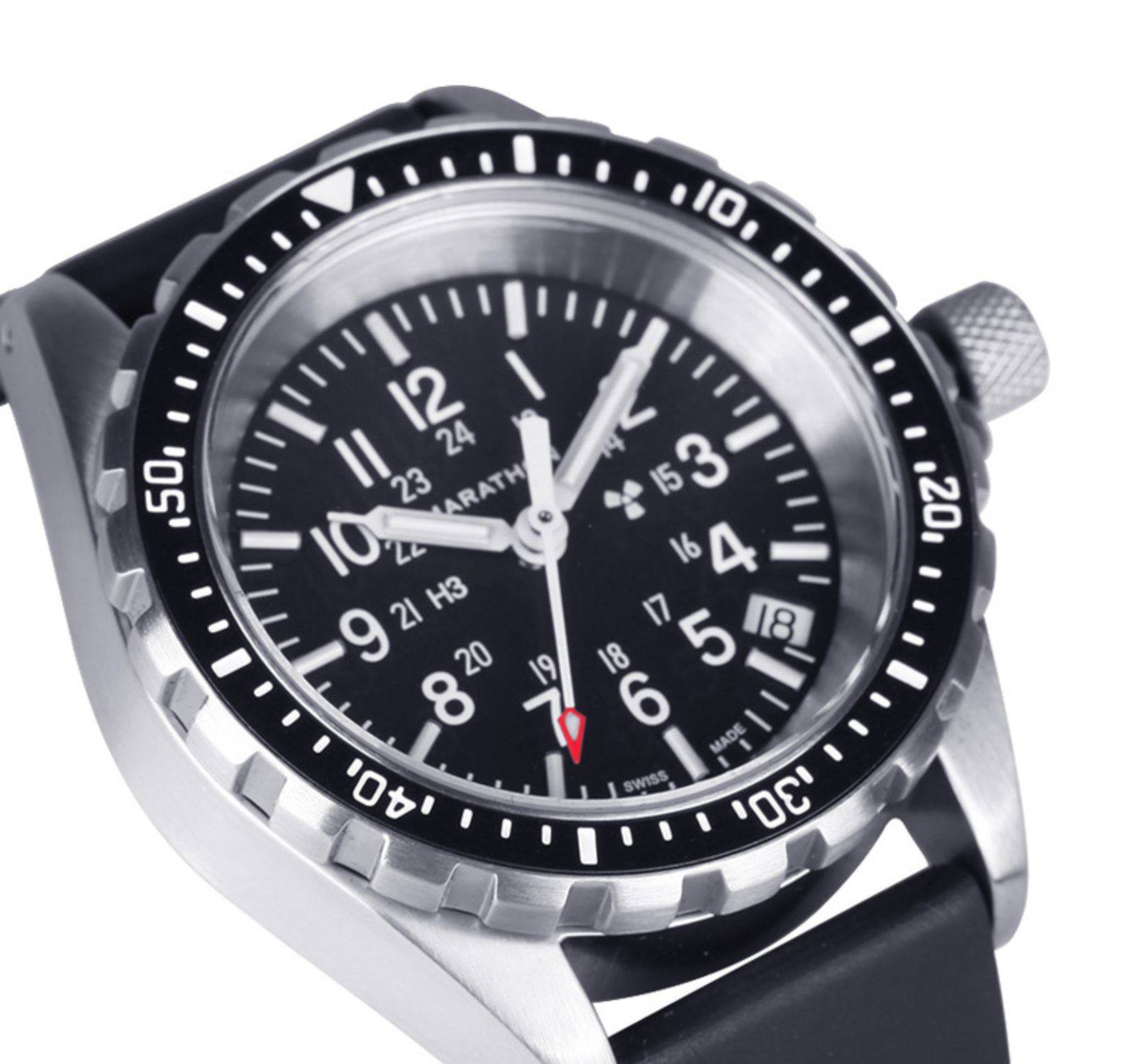 marathon马拉松 海军石英潜水腕表 中型手表 ww194027 铁血君品