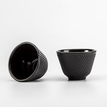 Cast iron tea cup tea set rich cup grain cup shape can be distributed cup holder exquisite aesthetic feeling health health Japanese style