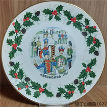 British Royal Grafton 1987 Christmas annual collection decorative plate (diameter 21cm)