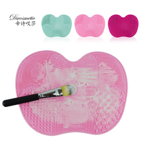 Makeup brush cleaning pad with washing liquid washing soap drying rack using professional suction plate washing pad
