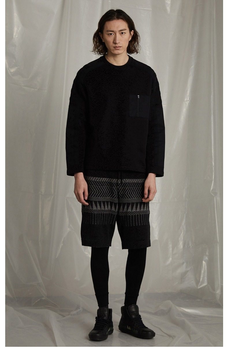 速写男装秋冬款口袋廓形设计男士套头卫衣时尚潮9h8232530