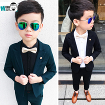 2021 autumn and winter handsome childrens clothing boy small suit suit Childrens Western style dress Flower girl boy performance suit