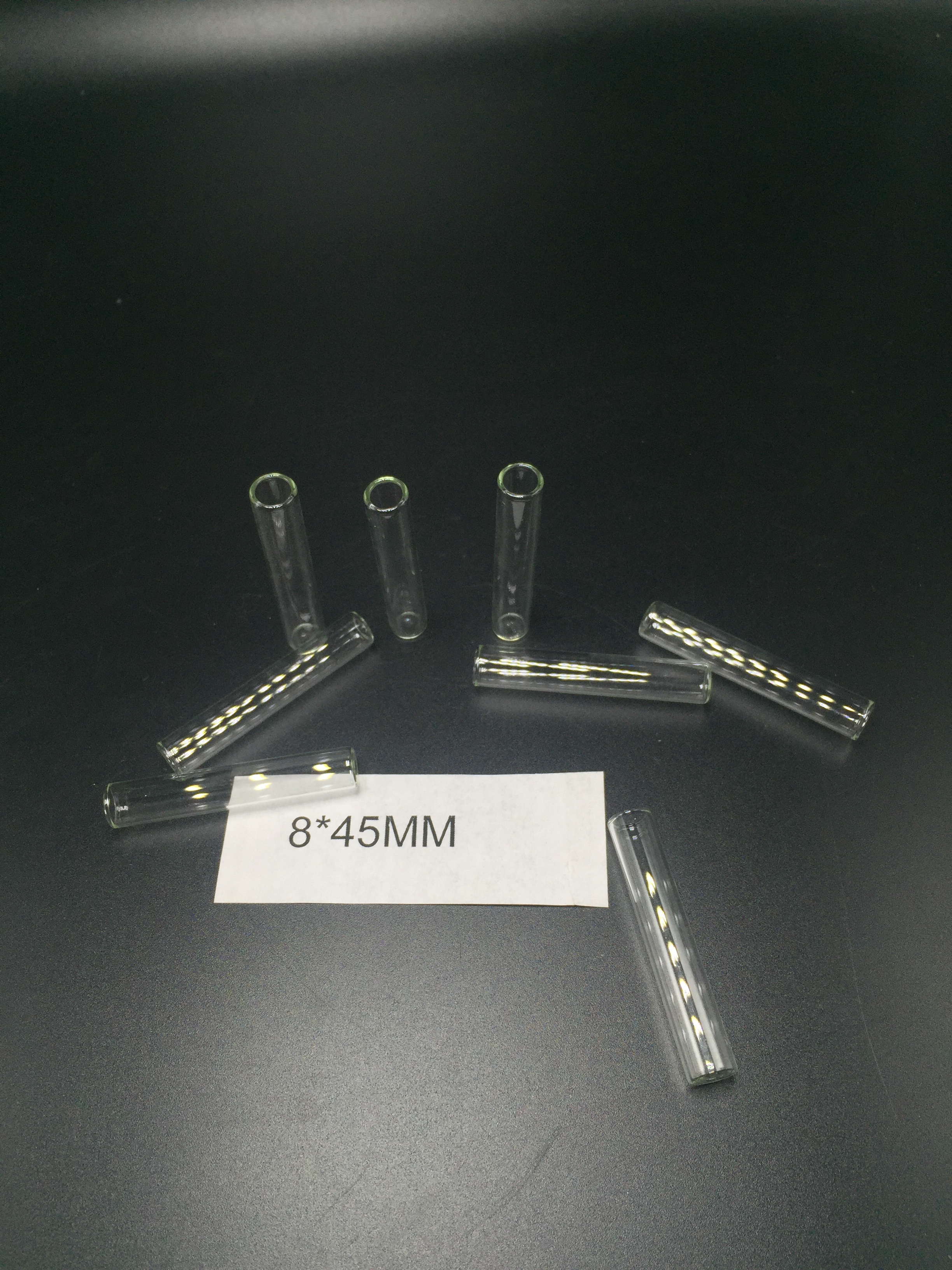 厂家供应8*35平底小导管 玻璃小试管 杜氏发酵管 香水分装瓶管