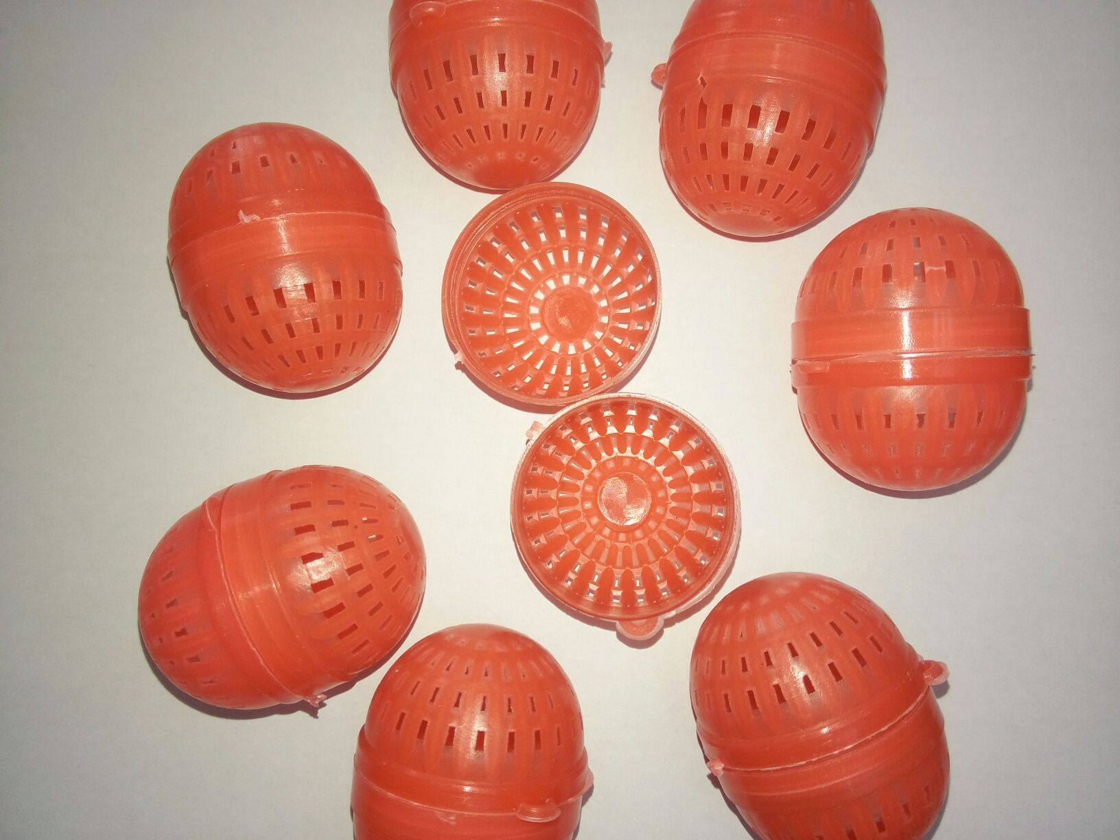 塑料蚯蚓诱饵笼 地笼虾笼诱饵盒 渔笼诱饵球 黄鳝泥鳅诱饵饵料盒