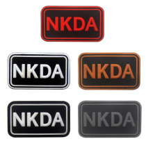 NKDA badge pvc waterproof Velcro stamp no wash drop glue cap backpack identification chapter personality shoe sticker