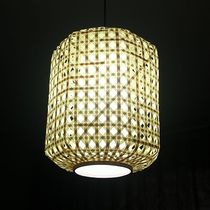 Antique Handmade Japanese Bamboo Lantern Retro Zen Bamboo Art Creative Bamboo Personality Hotel Restaurant Chandelier Home