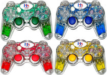 PS2 wireless handle 2 4G with color oil LED light marmalight PS1 wireless controller with receiver