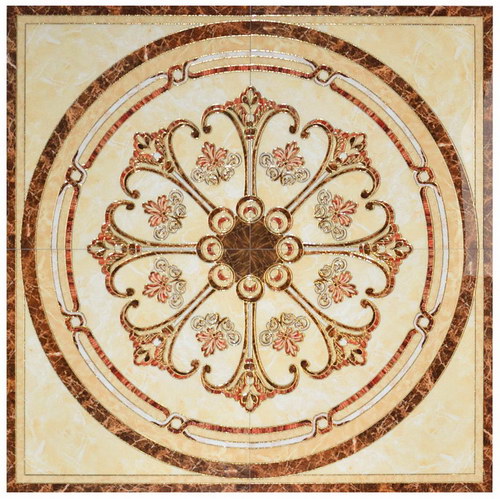 佛山1600*1600镀金抛晶砖拼花瓷砖拼图微晶砖客餐厅玄关地毯欧式_7折