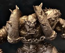 IKKI: Warcraft Series Hell Roaring Bronze Solid Throw Bronze Handmade Custom