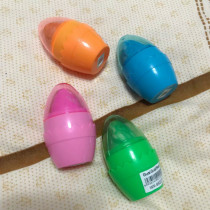 Egg with rubber shape pencil sharpener with rubber multi-function pen knife Pencil sharpener Pencil planer Stationery collection