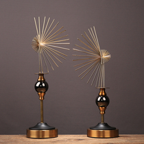 American creative abstract metal ornaments home porch office model room living room New House housewarming gift furnishings