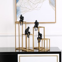 Modern European-style home Creative Crafts model room decorations study living room European thinkers little ornament