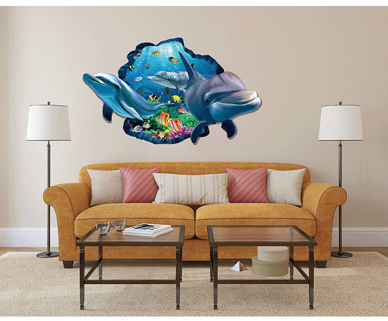 Купить Наклейка на стену Туалет первый водонепроницаемый объемные ...