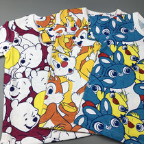 Childrens cartoon short sleeve cotton jersey