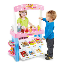 Past Home Children Ice Cream Drinks Ice Cream Ice Cream Supermarket Vending Rack Emulation Cashier Machine With Scanner