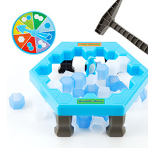 Save Penguins Breaking Ice Tables Demolition Wall Chipping Ice Toys Children Early To Teach Tabletop Puzzle Games Knockout Penguin Toys