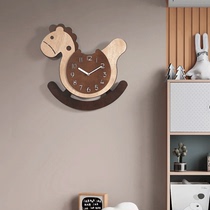 Creative wall clock living room home Modern simple cartoon wall watch clock children hanging wall mute cute decorative clock