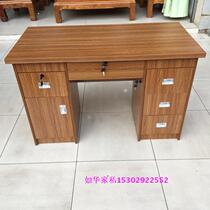 1 4 m desk computer desk new office bench iron wood leather abrasion resistant computer desk desk