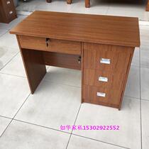 Desk abrasion resistant wood leather computer desk 1 m office computer desk office furniture for computer desk