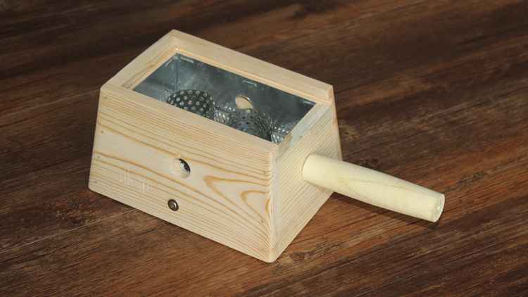 艾灸盒随身灸家用2孔实木制温灸仪器具腰腹部背部颈椎腿膝盖关节