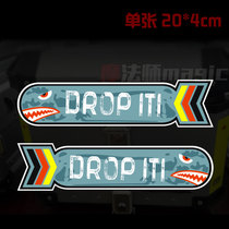 Motorcycle stickers motorcycle body decals personality stickers reflective side box tail box color waterproof stickers