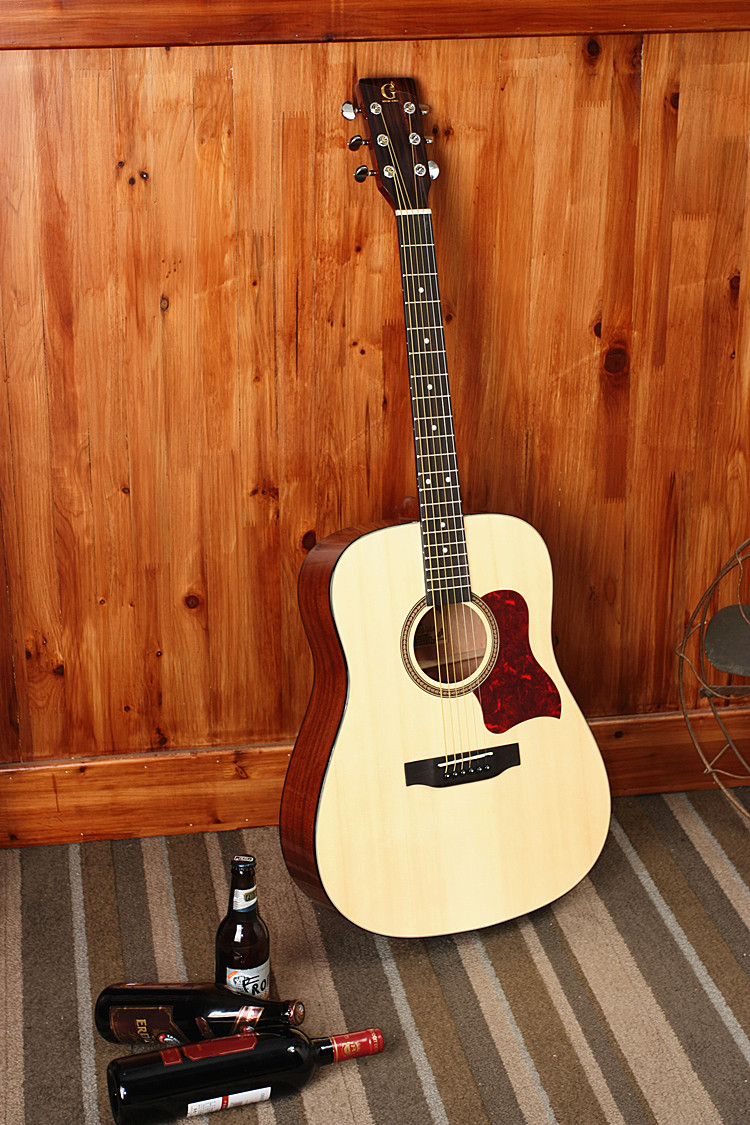 g牌正品41寸吉他民谣云杉木吉他手工吉他指弹吉他弹唱利器gs10a