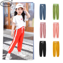 Child Anti-mosquito Pants Spring Summer Boy Girl girl bunches Long pants CUHK Tong Leisure 100 Lap Pants Spring Dress Light Cage Pants