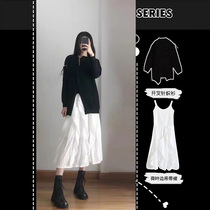 Gestational Woman Dress 2022 Spring Dress New Port Taste Heben Wind Two Suits Tide Moms Light Lavish Sweater Dress Sweaters Dress