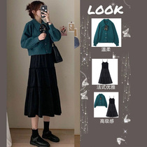 2022 New spring pregnant women Two suits Mao clothes Yangqi New Year Law style Even dress Damp Autumn winter