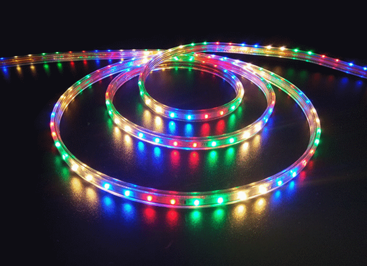 户外led灯带七彩 变色跑马流水线条灯闪光室外庭院装饰广告灯条