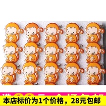 Monkey cartoon flashing brooch) 2016 luminous brooch brooch brooch pin mid-autumn festival hot selling street stall toys