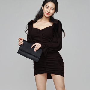 Autumn new style celebrity sexy nightclub trumpet sleeve slim wrap hip short dress dress dress