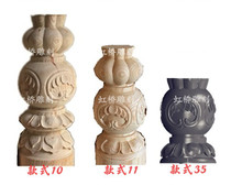 Ancient Jianyuan forest wood carving solid wood decoration hanging beam Stigma beam Drag lotus column Flower column Head square column Vertical flower column