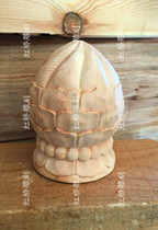 Ancient garden temple decoration wood carving bird hanging flower column Lotus stigma solid wood custom factory direct sales