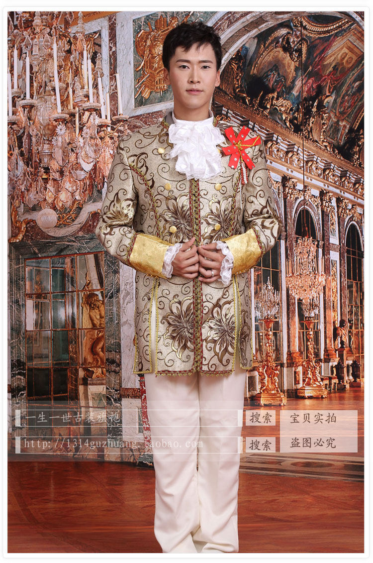 特价欧式宫廷装男女礼服迎宾服王子西式复古服舞台演出服装摄影