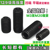 12 9 grade inner hexagonal flat end concave end compact screw without head screw top wire M3M4M5M6M8M10M12M16