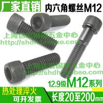 12 9 grade high strength inner hexagonal cup head screw countersunk head bolt screw M12 * 3040506080100120