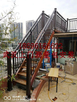 Wuhan Factory Steel Structure Outdoor Stairs Steel Structure Stair Guardrail Site Welding Package Design Package Installation