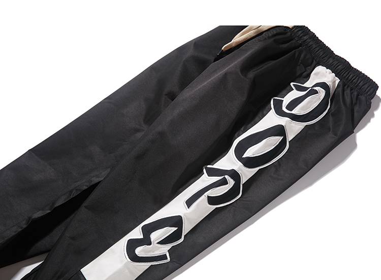 k241-p105 dope fish两色大字母运动束脚裤