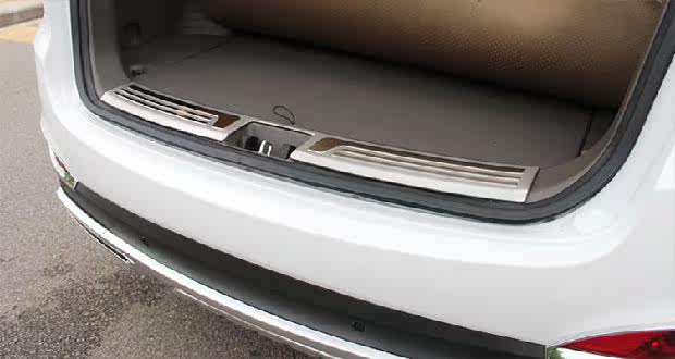 现代ix25/ix35九代索纳塔 后护板外内置汽车后备箱防擦装饰条挡板