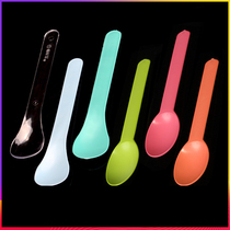 Disposable Spoon Natural Starch Spoon Thick Plastic Dessert Spoon Separately Packed Yogurt Spoon Ice Cream Spoon