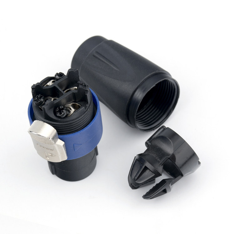 新款四芯卡侬头nl4fc 专业音响插头 音箱卡农头功放调音台4心欧姆