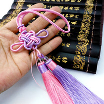 diy ancient wind handmade ornament ears hanging for hanging ears Chinese knots bicolor flow Su combined car bag pendant