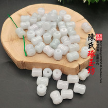 Jade A goods road pass jade beads DIY handmade accessories Accessories Hand string bracelet jewelry Loose bead necklace pendant hanging jade