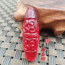Imitation war Han carved moire colorful glass beads Lezi Crystal loose beads Tube beads DIY Star Moon Bodhi accessories with beads